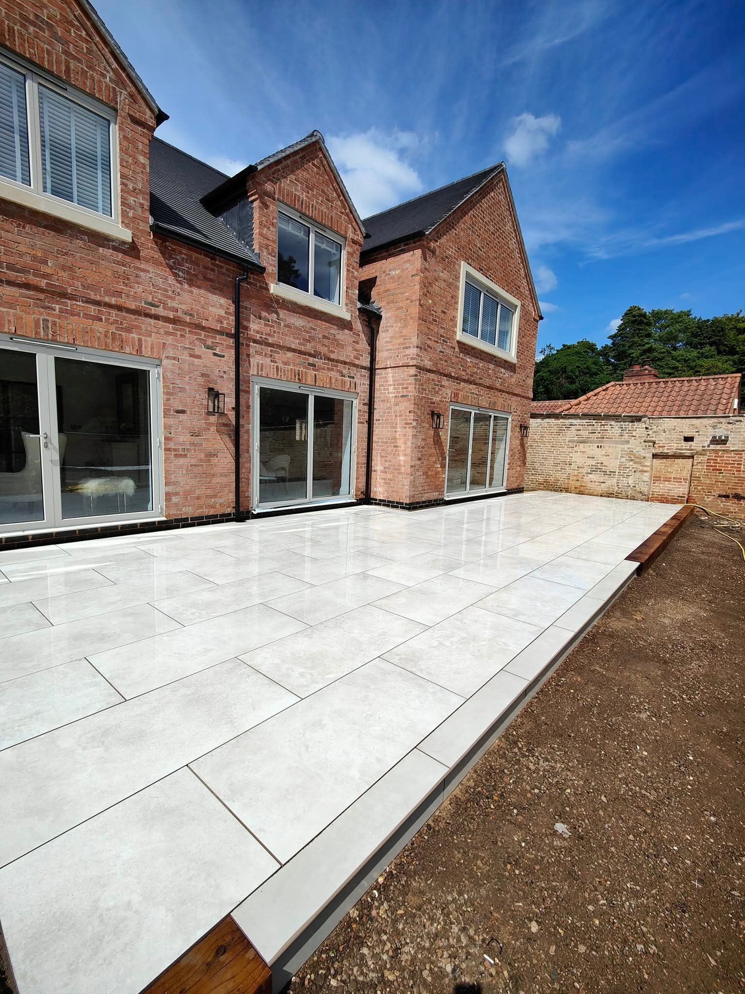 Porcelain patio
